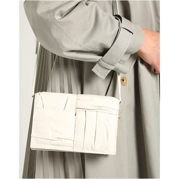 Bottega Veneta Mini Cassette Crossbody Bag | Winter White | NWT | Luxury - Picture 3 of 3